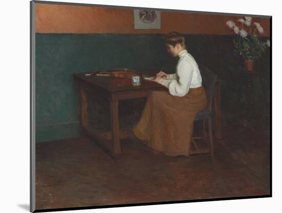 In the Studio (Oil on Canvas)-Lilla Cabot Perry-Mounted Giclee Print
