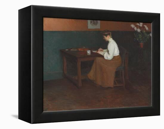 In the Studio (Oil on Canvas)-Lilla Cabot Perry-Framed Premier Image Canvas