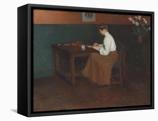 In the Studio (Oil on Canvas)-Lilla Cabot Perry-Framed Premier Image Canvas