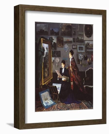 In the Studio-Alfred Stevens-Framed Giclee Print