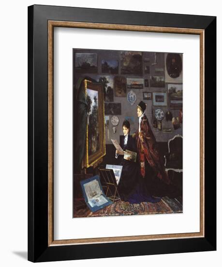 In the Studio-Alfred Stevens-Framed Giclee Print