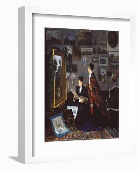 In the Studio-Alfred Stevens-Framed Giclee Print