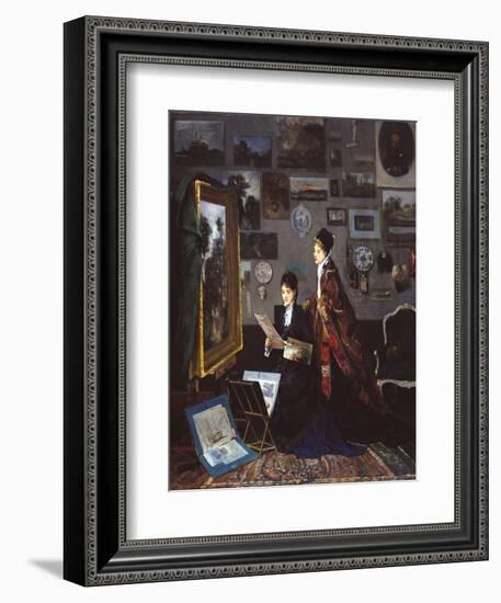 In the Studio-Alfred Stevens-Framed Giclee Print