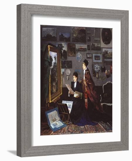 In the Studio-Alfred Stevens-Framed Giclee Print