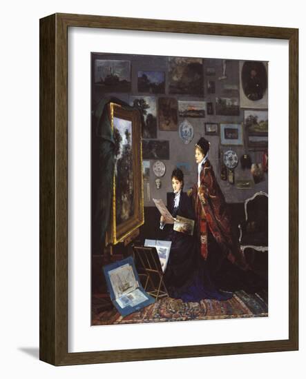 In the Studio-Alfred Stevens-Framed Giclee Print