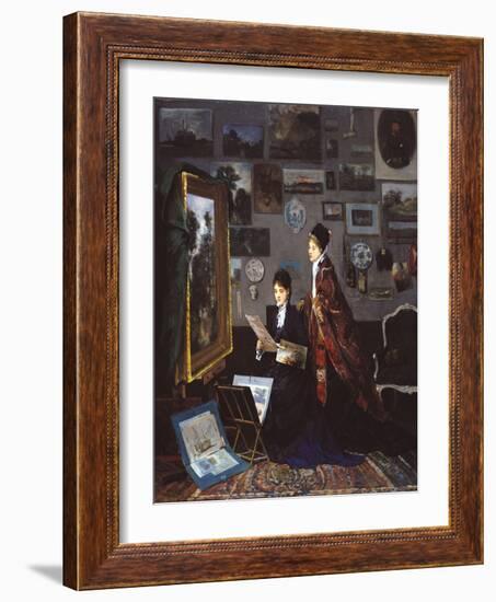 In the Studio-Alfred Stevens-Framed Giclee Print