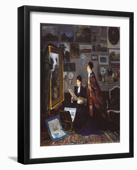 In the Studio-Alfred Stevens-Framed Giclee Print