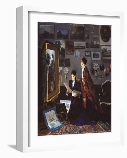 In the Studio-Alfred Stevens-Framed Giclee Print