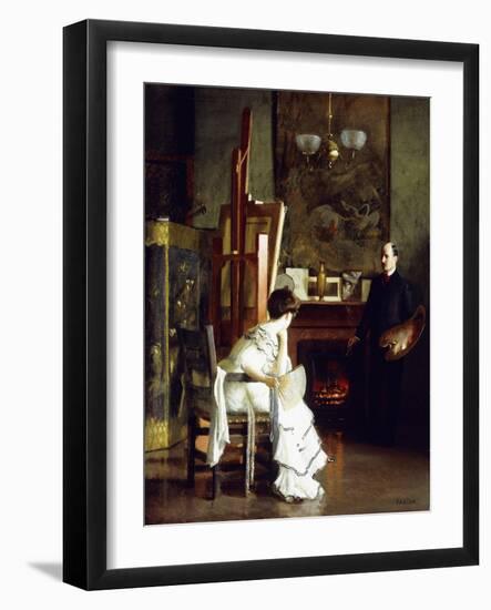 In the Studio-William McGregor Paxton-Framed Giclee Print