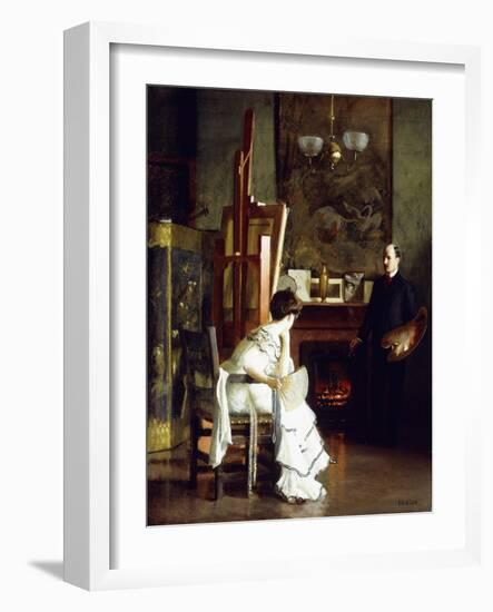 In the Studio-William McGregor Paxton-Framed Giclee Print