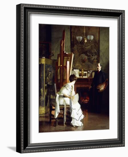 In the Studio-William McGregor Paxton-Framed Giclee Print