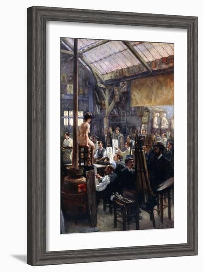 In the Studio-Albert Lynch-Framed Giclee Print