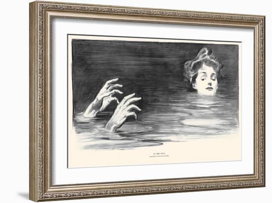 In the Swim-Charles Dana Gibson-Framed Art Print