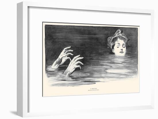 In the Swim-Charles Dana Gibson-Framed Art Print