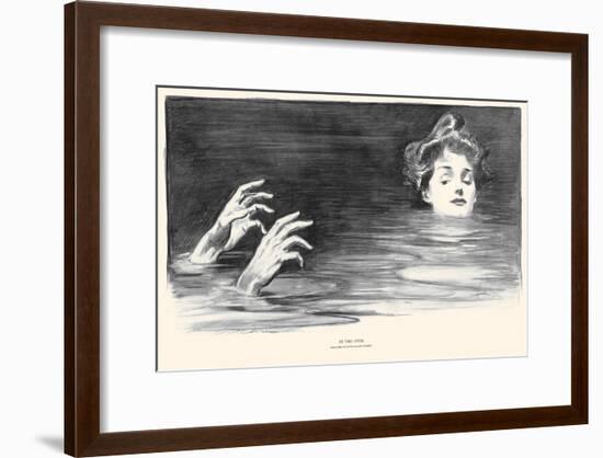 In the Swim-Charles Dana Gibson-Framed Art Print