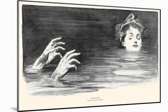 In the Swim-Charles Dana Gibson-Mounted Art Print