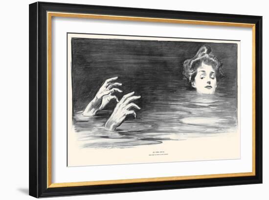 In the Swim-Charles Dana Gibson-Framed Art Print