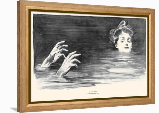 In the Swim-Charles Dana Gibson-Framed Stretched Canvas