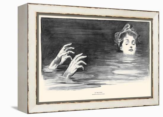 In the Swim-Charles Dana Gibson-Framed Stretched Canvas