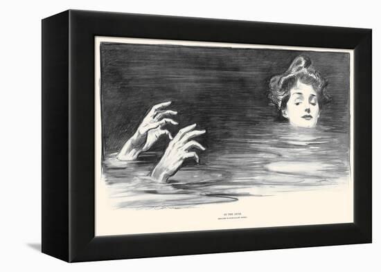 In the Swim-Charles Dana Gibson-Framed Stretched Canvas