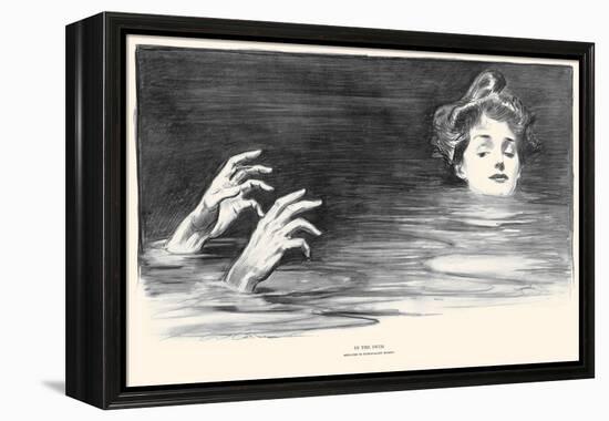 In the Swim-Charles Dana Gibson-Framed Stretched Canvas