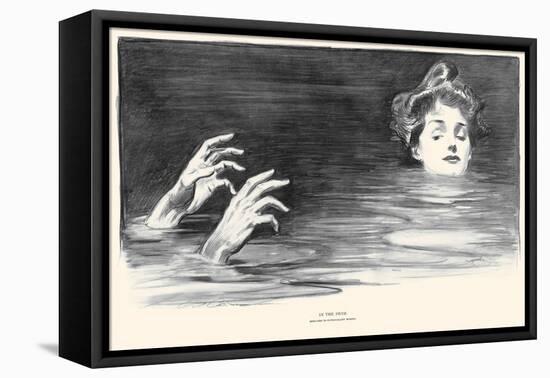 In the Swim-Charles Dana Gibson-Framed Stretched Canvas