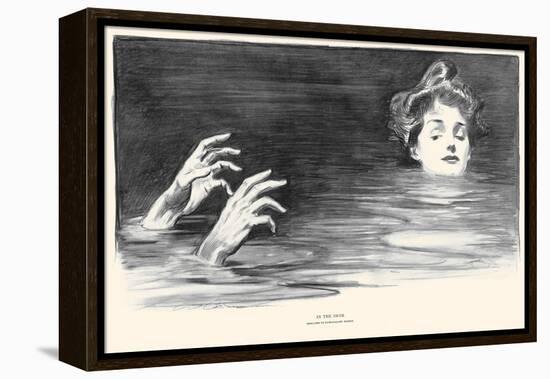 In the Swim-Charles Dana Gibson-Framed Stretched Canvas