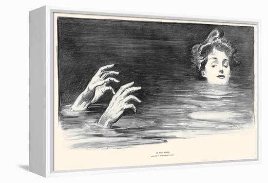 In the Swim-Charles Dana Gibson-Framed Stretched Canvas