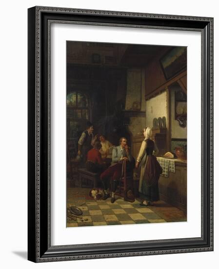 In the Tavern, 1876-Eugène Boudin-Framed Giclee Print