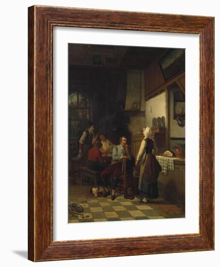 In the Tavern, 1876-Eugène Boudin-Framed Giclee Print