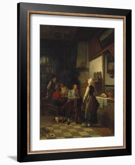 In the Tavern, 1876-Eugène Boudin-Framed Giclee Print