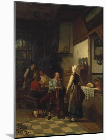 In the Tavern, 1876-Eugène Boudin-Mounted Giclee Print