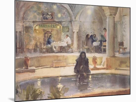 In the Teahouse, Kerman-Trevor Chamberlain-Mounted Giclee Print