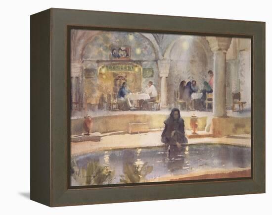 In the Teahouse, Kerman-Trevor Chamberlain-Framed Premier Image Canvas