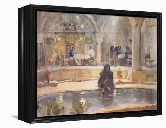 In the Teahouse, Kerman-Trevor Chamberlain-Framed Premier Image Canvas