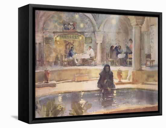 In the Teahouse, Kerman-Trevor Chamberlain-Framed Premier Image Canvas