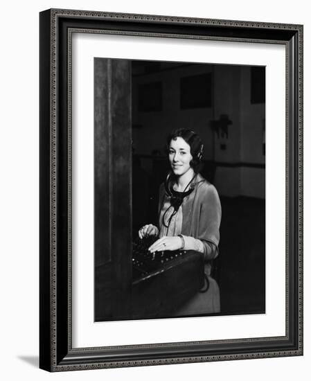 In the Telegraph Office-null-Framed Photographic Print