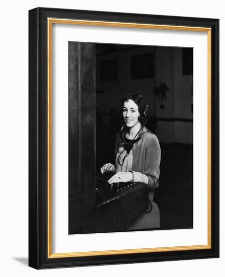 In the Telegraph Office-null-Framed Photographic Print