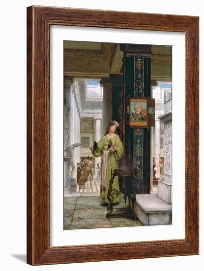 In the Temple, 1871-Sir Lawrence Alma-Tadema-Framed Giclee Print