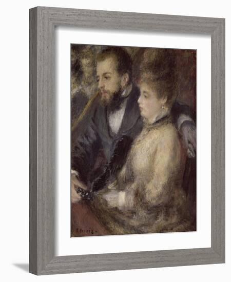 In the Theatre-Pierre-Auguste Renoir-Framed Giclee Print