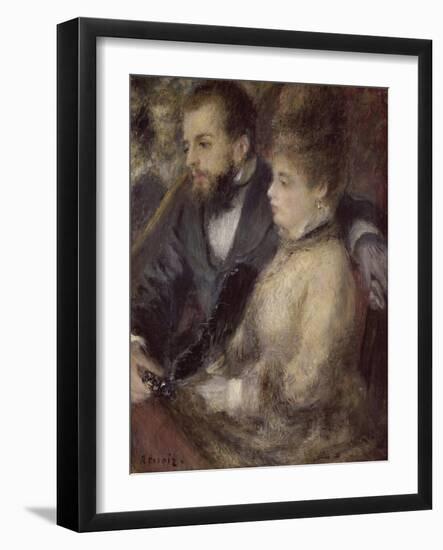 In the Theatre-Pierre-Auguste Renoir-Framed Giclee Print