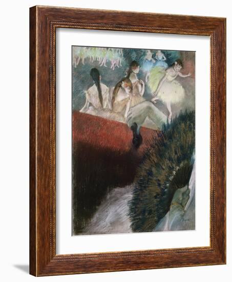 In the Theatre-Edgar Degas-Framed Giclee Print