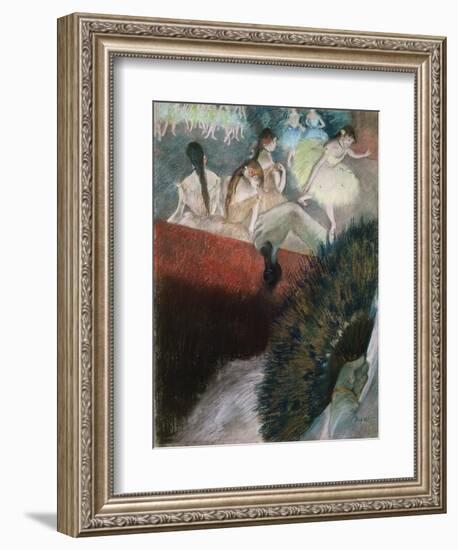 In the Theatre-Edgar Degas-Framed Giclee Print