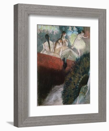 In the Theatre-Edgar Degas-Framed Giclee Print