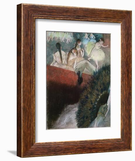 In the Theatre-Edgar Degas-Framed Giclee Print