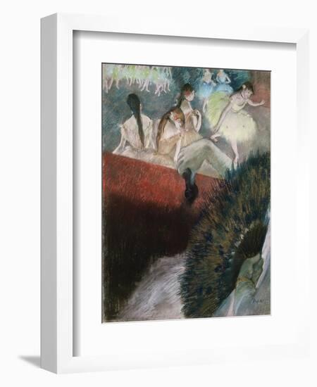 In the Theatre-Edgar Degas-Framed Giclee Print