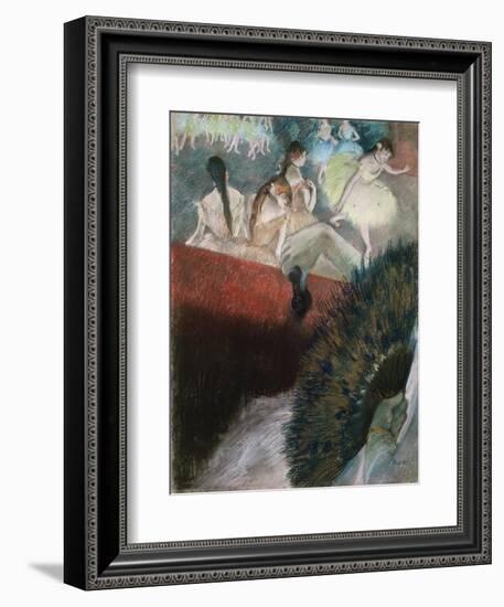 In the Theatre-Edgar Degas-Framed Giclee Print