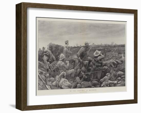 In the Trenches at Mafeking-Richard Caton Woodville II-Framed Giclee Print