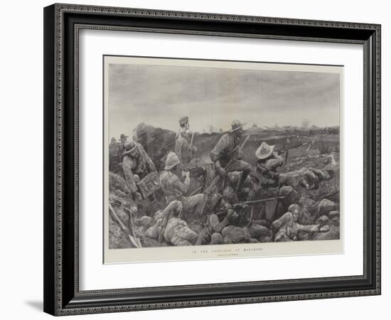 In the Trenches at Mafeking-Richard Caton Woodville II-Framed Giclee Print