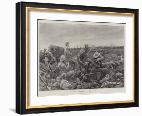 In the Trenches at Mafeking-Richard Caton Woodville II-Framed Giclee Print